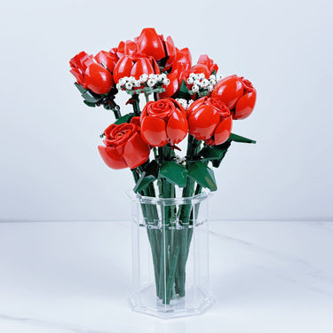 Premium Large Display Vase for Lego Flowers Design 1